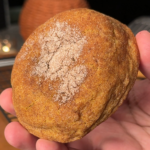 a hand holding a snickerdoodle